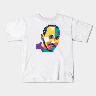 Lewis Hamilton on WPAP Kids T-Shirt